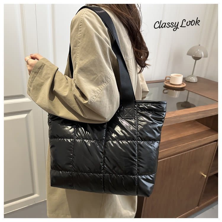 Imported premium Quality Spacious PUFF TOTE BAG