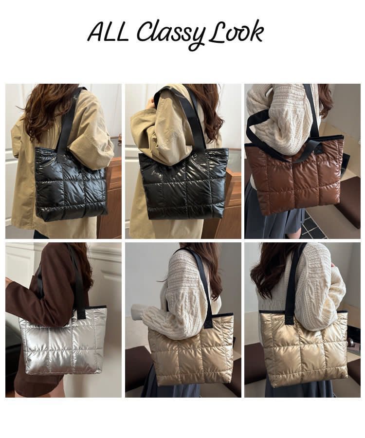 Imported premium Quality Spacious PUFF TOTE BAG