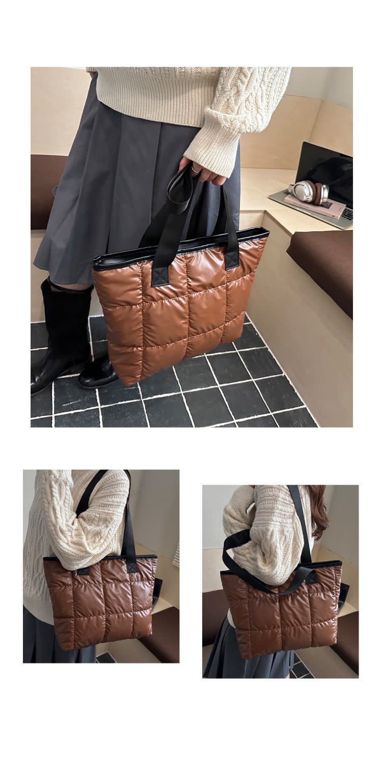Imported premium Quality Spacious PUFF TOTE BAG