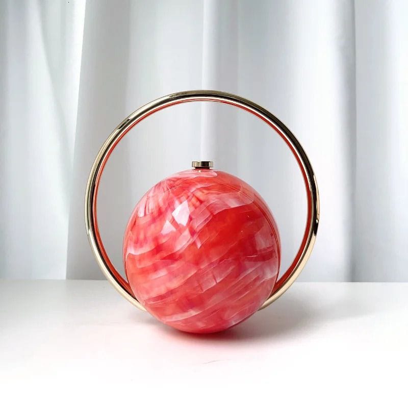 Marble Pattern Spherical Banquet Bag