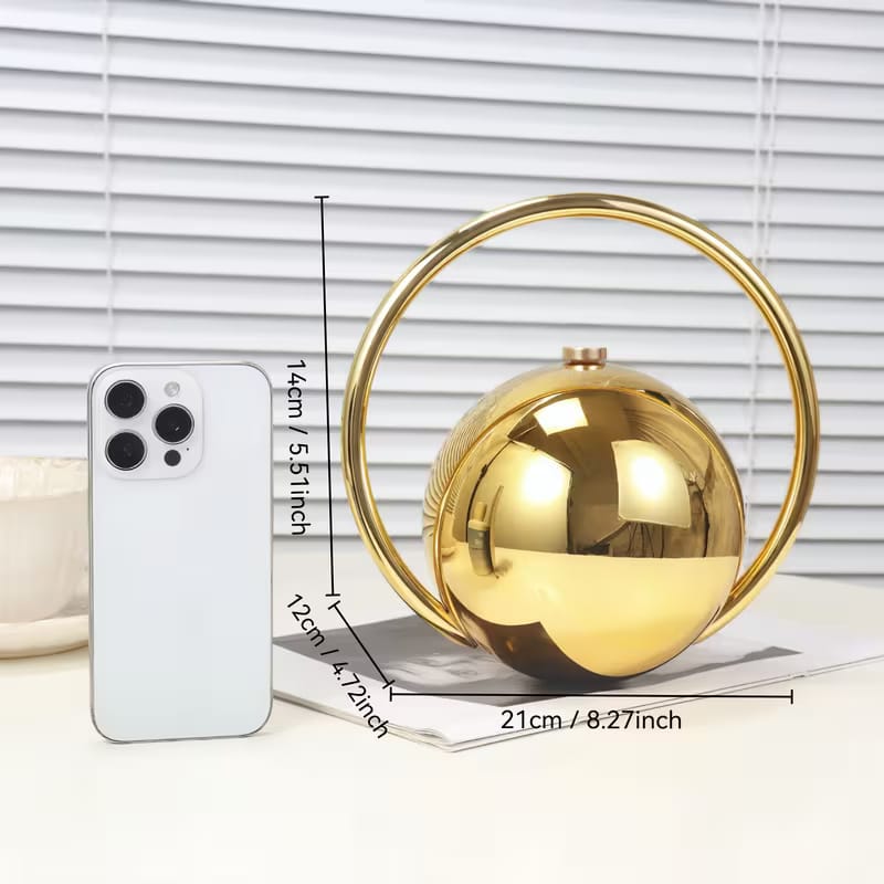 Marble Pattern Spherical Banquet Bag