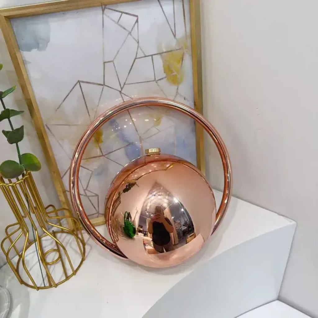 Marble Pattern Spherical Banquet Bag